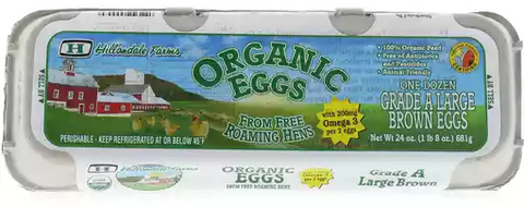 Hillandale EGG ORGANIC BROWN 12