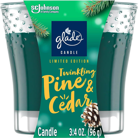 GLADE CANDLE PINE CEDAR 3.4OZ / 6