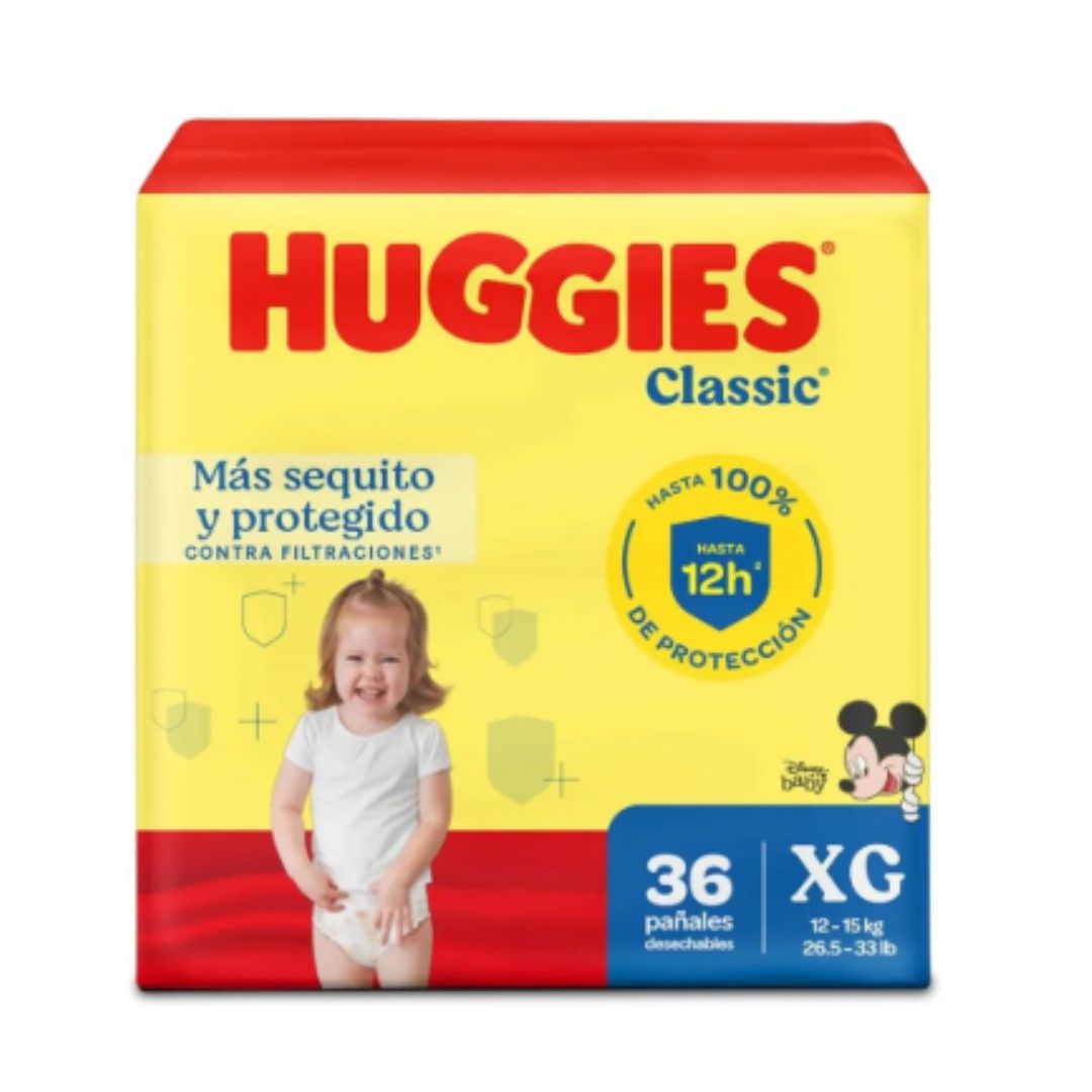 HUGGIES DIAPER CLASSIC MEGA M-2  6 X 36