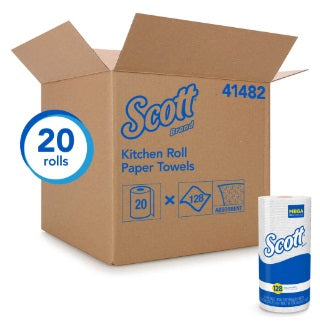 Kitchen Towel White 1 Case / 20 Roll(s) 1 Roll / 128 Sheet(s)
