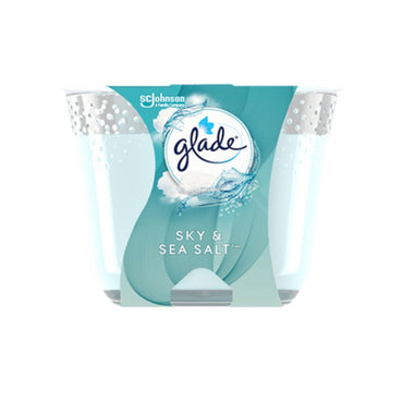 GLADE CANDLE SKYSEA SALT 6.8OZ/3CS