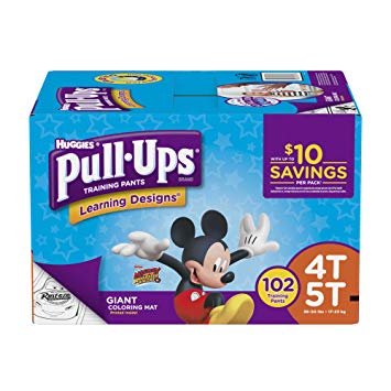 Pull-ups Training Pants for Boys Size 4T-5T Box / 102 pcs