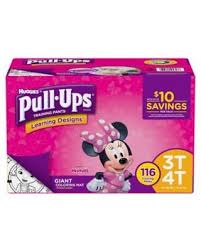PULLUPS GIRL 3T- 4T  X 116