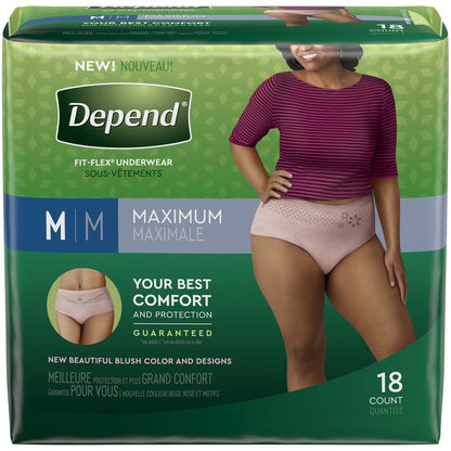 DEPEND  ADJUSTABLE PANT FEMALE MEDIUM 18 x 2Pack