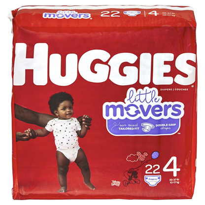 Huggies Little movers S4 Jumbo 4pack x 22