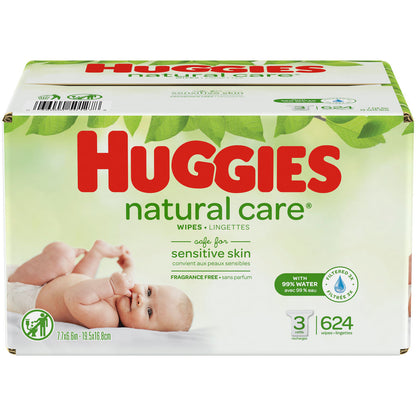 HUGGIES NATURAL CARE FRAGRANCE WIPES (1x624CT)