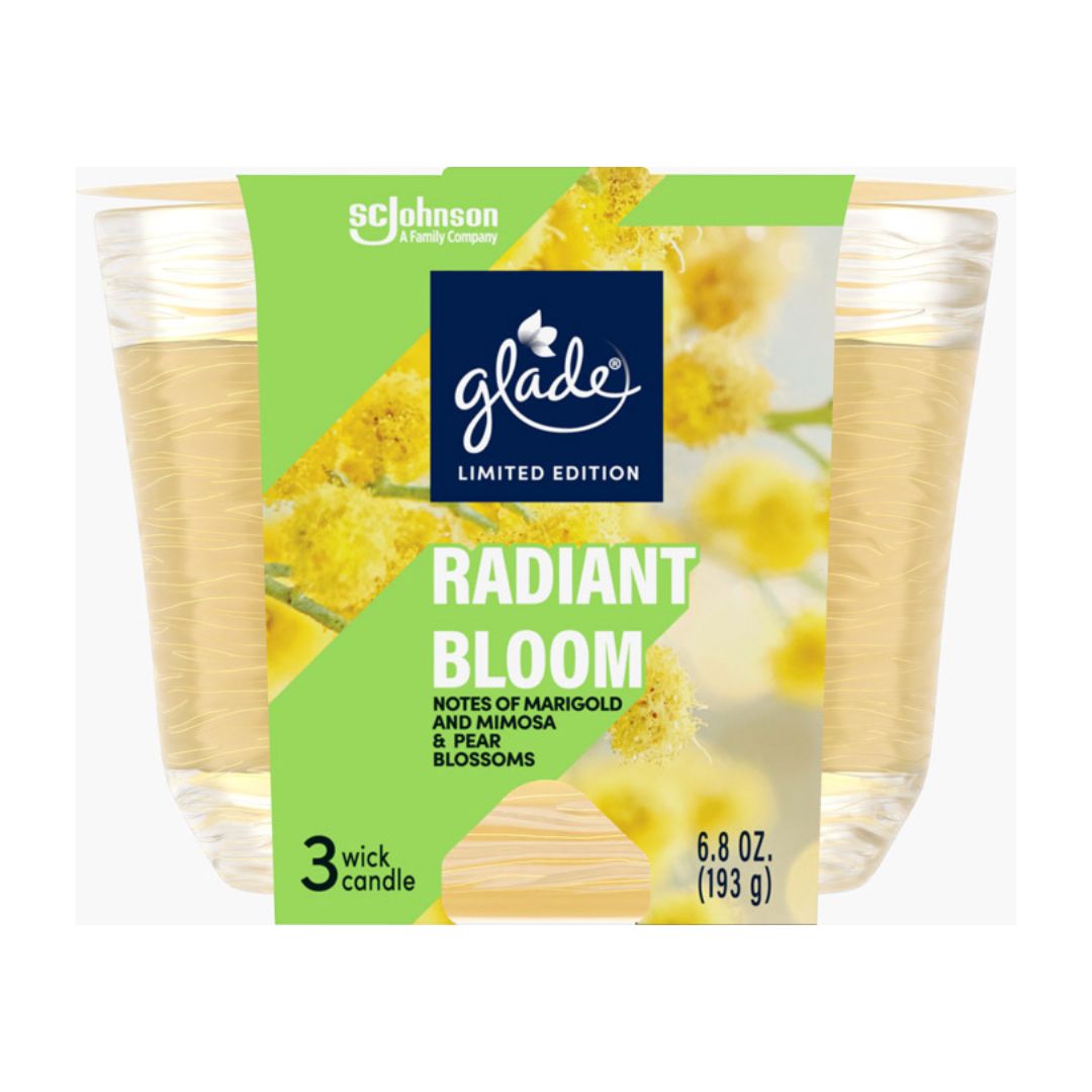 Glade® Radiant Bloom 3-Wick Candle 6.8oz /3CS