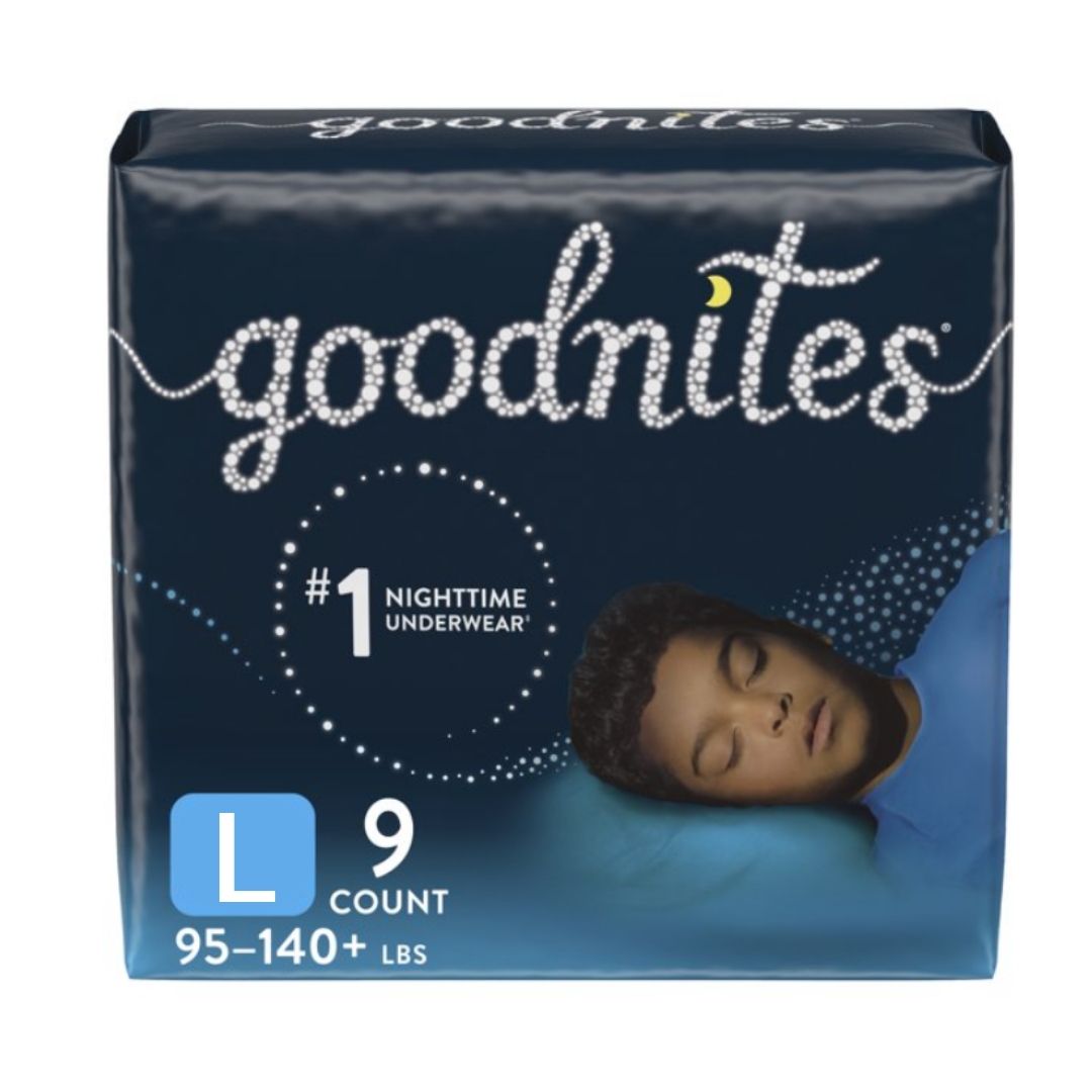 GOODNITES UNDERPANT BOY LARGE 9PC / 4