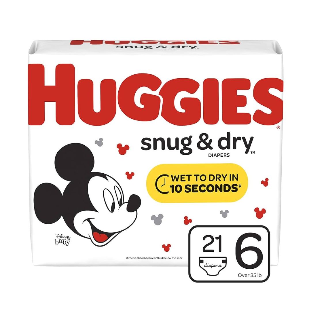 Huggies Snug & Dry Diapers, Size 6 Jumbo, 21 Count / 4