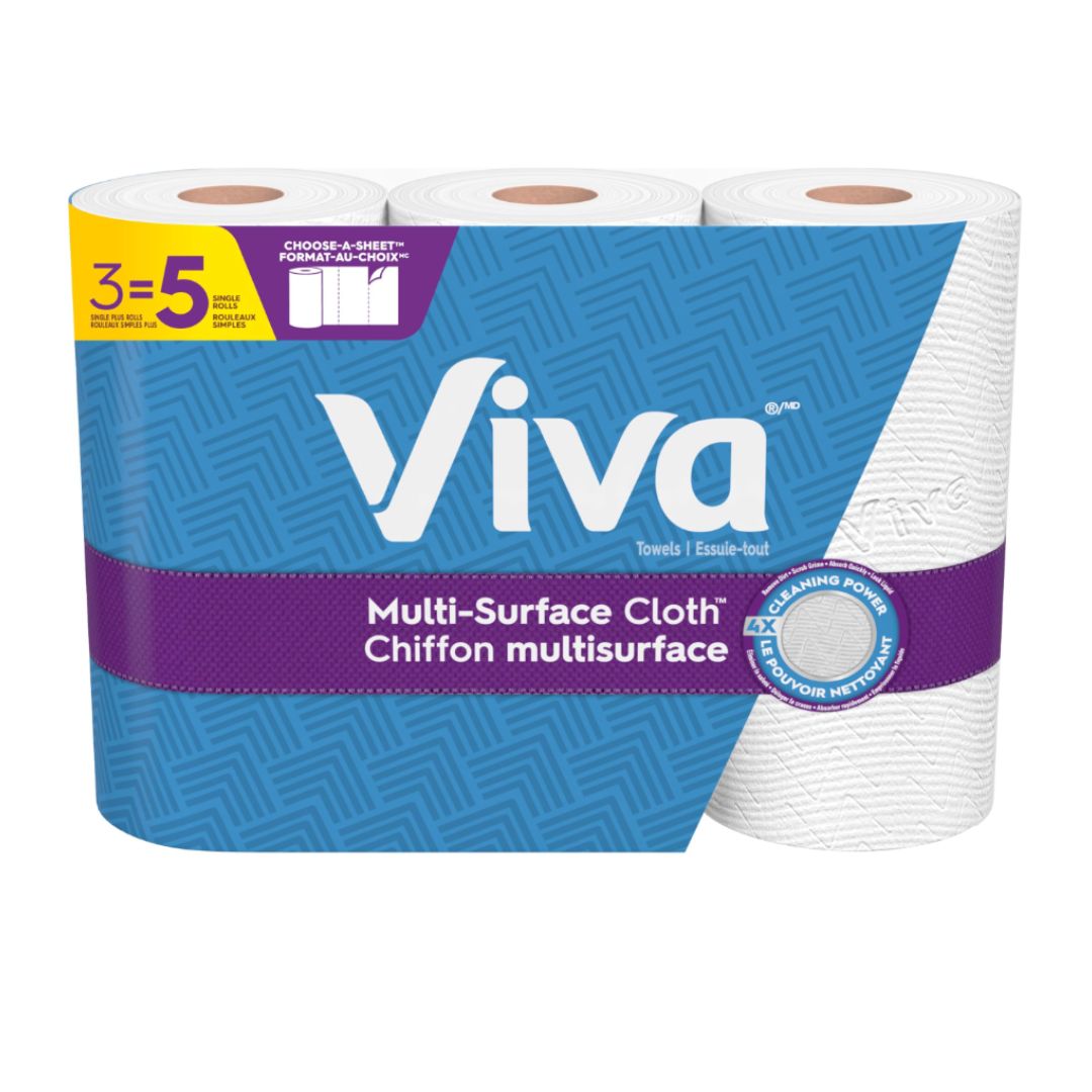 Viva Multi-Surface Cloth Paper Towels 8 X 3 X 86