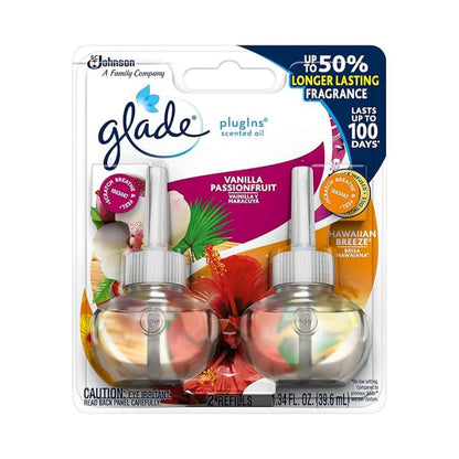 Glade PlugIns Scented Oil Refill Hawaiian /Vanilla /6