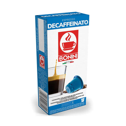 Bonini Espresso Decaffeinato Capsules 10 Nespresso Compatible Pods