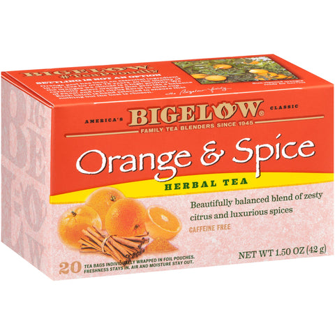 BIGELOW ORANGE & SPICE TEA 20 BAGS IN 1 PACK