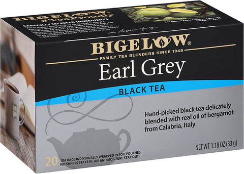 Bigelow Earl Grey Tea, 20-Count Boxes (Pack of 1)