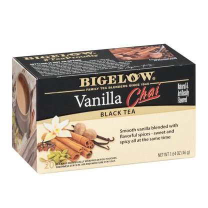 BIGELOW VANILLA CHAI TEA BLACK 18BGS/1.40 OZ/ 6