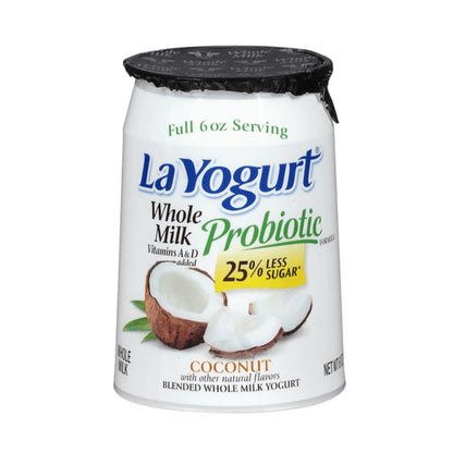 LA YOGURT WHOLE MILK COCONUT 6OZ / 12