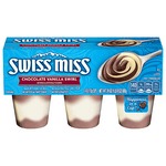 SWISS MISS PUDDING CHOCOLATE / VANILLA 6PK