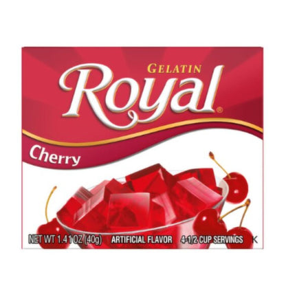 ROYAL CHERRY GELATIN 1.41 OZ / 12