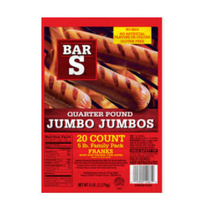 BAR S JUMBO FRANK 5LB / 4