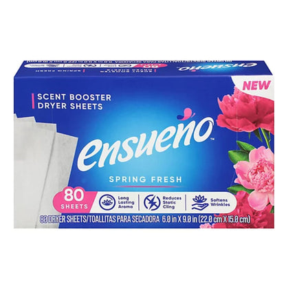 Ensueno Dryer Sheet Spring Fresh - 80 CT / 6