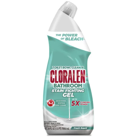 Cloralen Toilet Bowl Cleaner Liquid Gel 12 / 24OZ