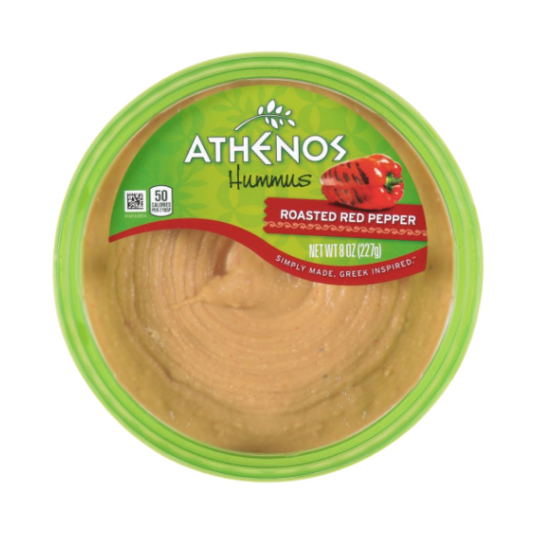 ATHENOS ROAST REP PEPPER HUMMUS 8OZ / 12