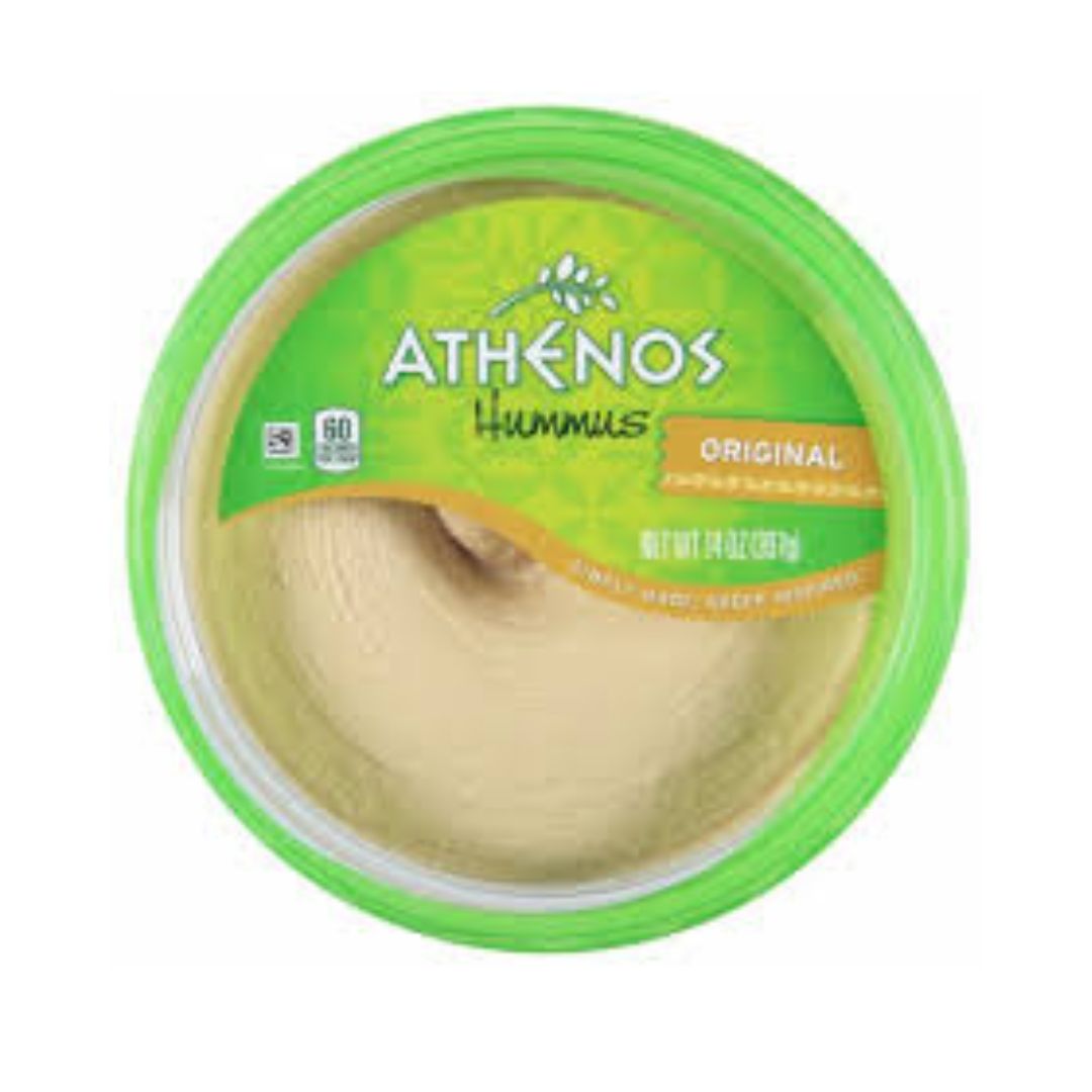 ATHENOS ROAST GARLIC HUMMUS 14OZ / 9