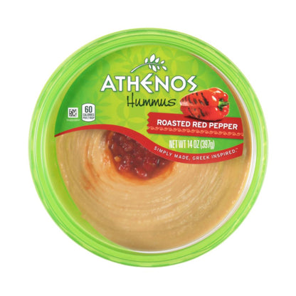ATHENOS ROAST RED PEPPER HUMMUS 14OZ / 9