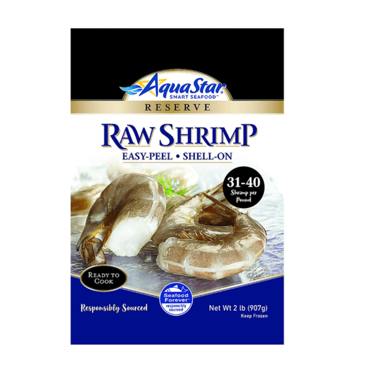 Aqua Star SHRIMP WHITE IQF PEELED-TAIL ON 41-50 / 2LB