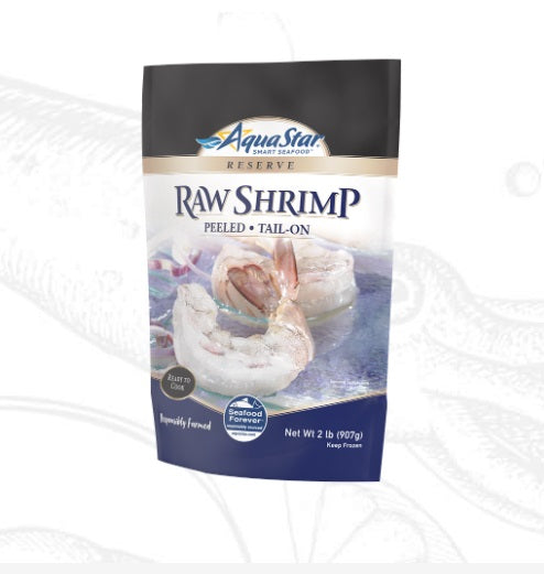 Aqua Star SHRIMP WHITE IQF PEELED-TAIL ON 41-50 / 2LB