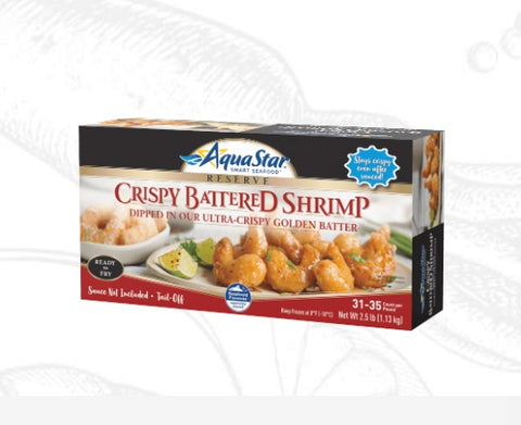 SAUCE READY CRISPY  BATTERD SHRIMP 2.5LB/4