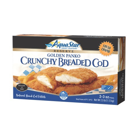 Aqua Star GOLDEN PANKO BREADED COD 2.5LB / 4