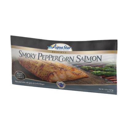 Aqua Star Smoky Peppercorn Salmon, 1.25 lb / 12