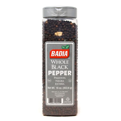 BADIA PEPPER WHOLE BLACK 6 / 16OZ