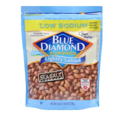 Blue Diamond LOW SODIUM ALMOND 6 x 1LB