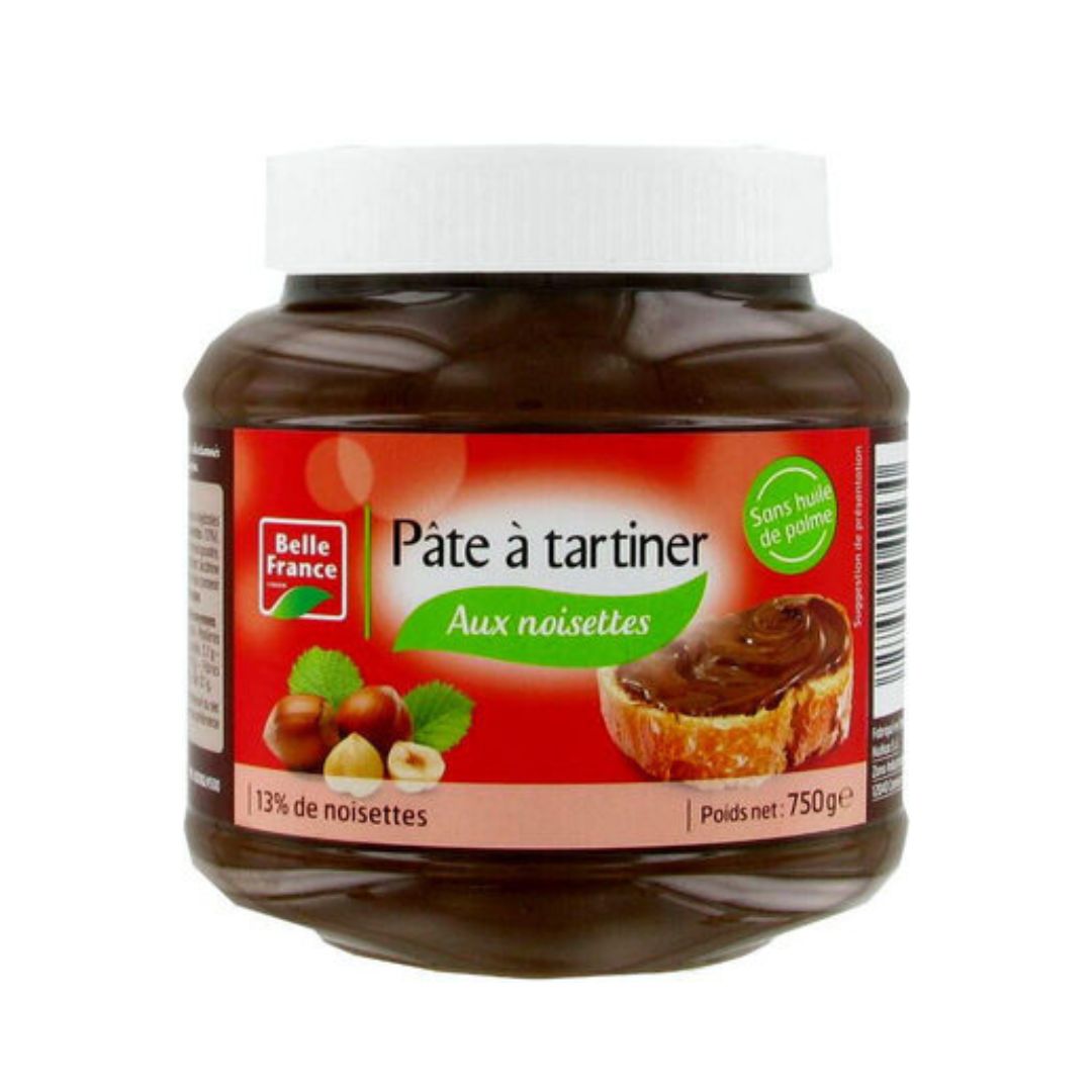 BELLE FRANCE PATE A TARTINER AUX NOISETTES POT 750 G