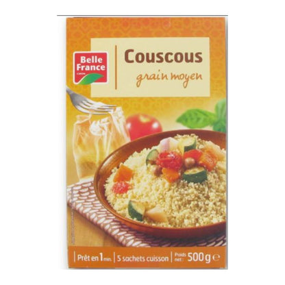 BELLE FRANCE COUSCOUS GRAIN FIN 500GR READY TO EAT