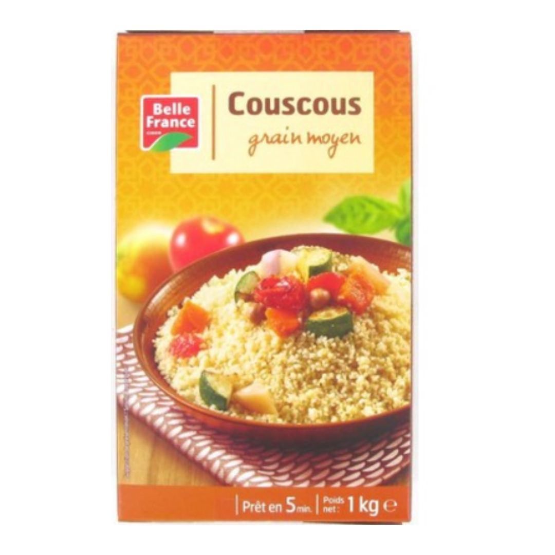 BELLE FRANCE COUSCOUS GRAIN MOYEN 1KG READY TO EAT