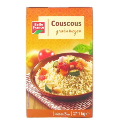 BELLE FRANCE COUSCOUS GRAIN MOYEN 1KG READY TO EAT