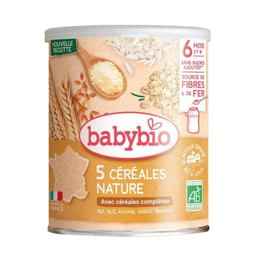 Babybio 5 Natural Baby Cereals 220g