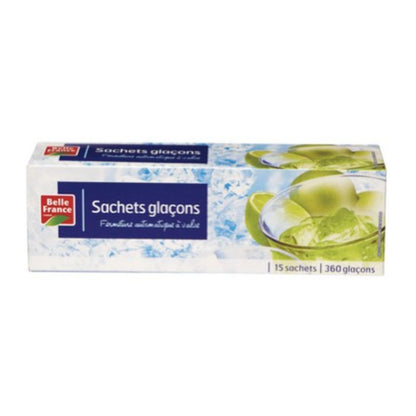 15 SACHETS TRANSPARENTS DE 24 GLAÇONS - AUTO-FERMETURE À VALVE