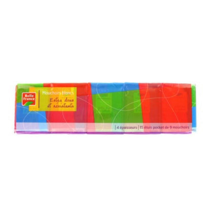 Belle France Extra Soft White Pocket Tissues 4-Ply 15 x 9