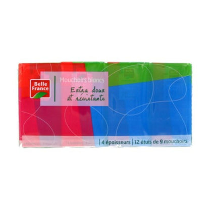 Belle France Extra Soft White Tissues 12 x 9 4-Ply