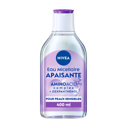 EAU MICELLAIRE DÉMAQUILLANTE PEAUX SENSIBLES APAISANTE NIVEA LE FLACON DE 400ML