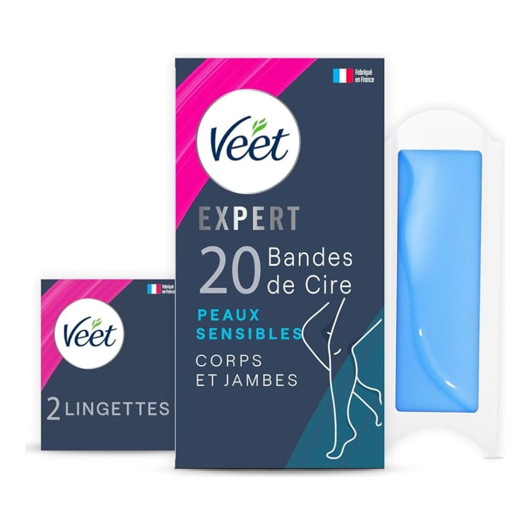 VEET EXPERT - 20 BANDES DE CIRE FROIDE CORPS & JAM