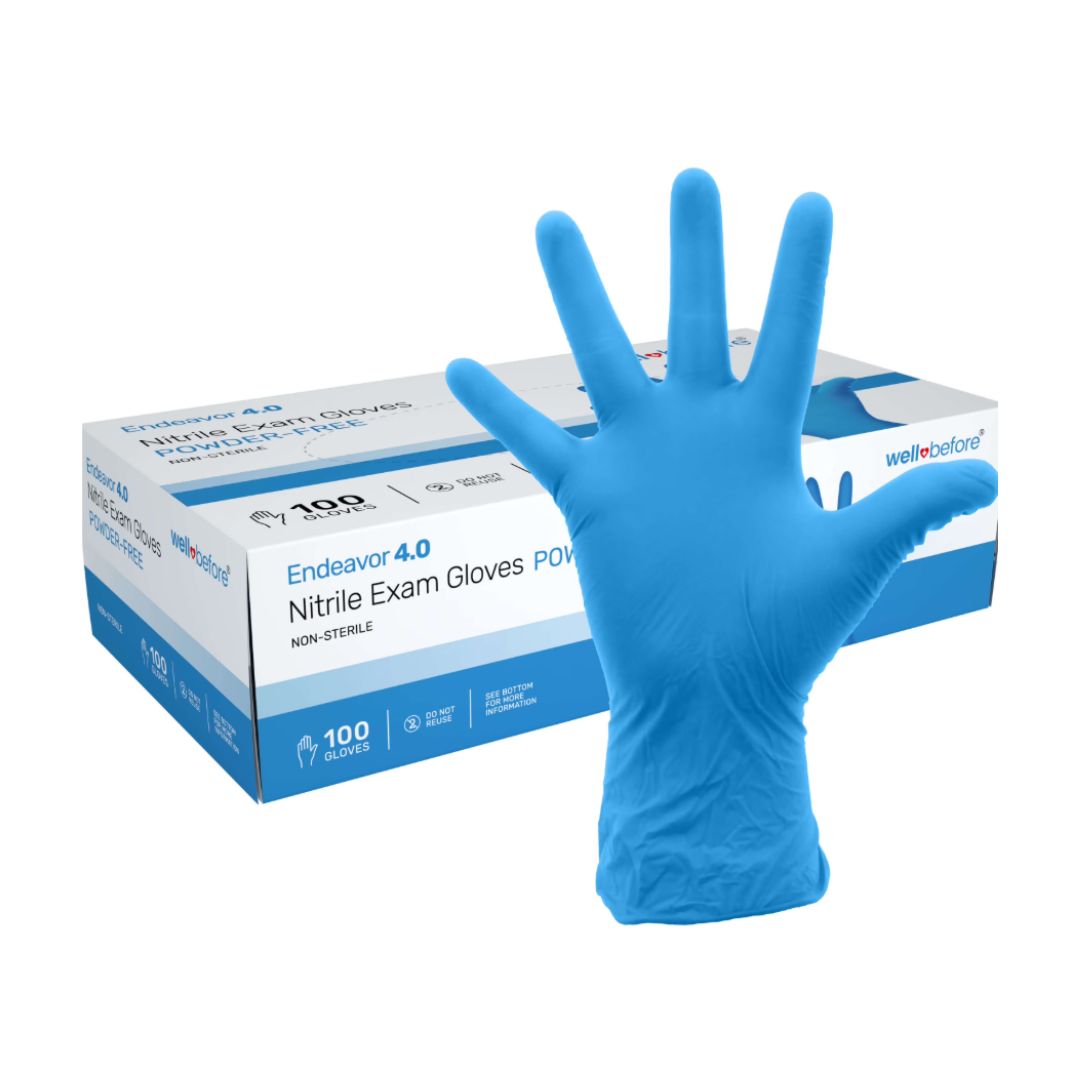 BLUE DISPOSABLE GLOVES LARGE 100ct