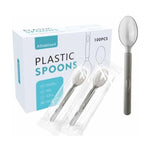 Individually Wrapped Plastic Spoons - 100ct