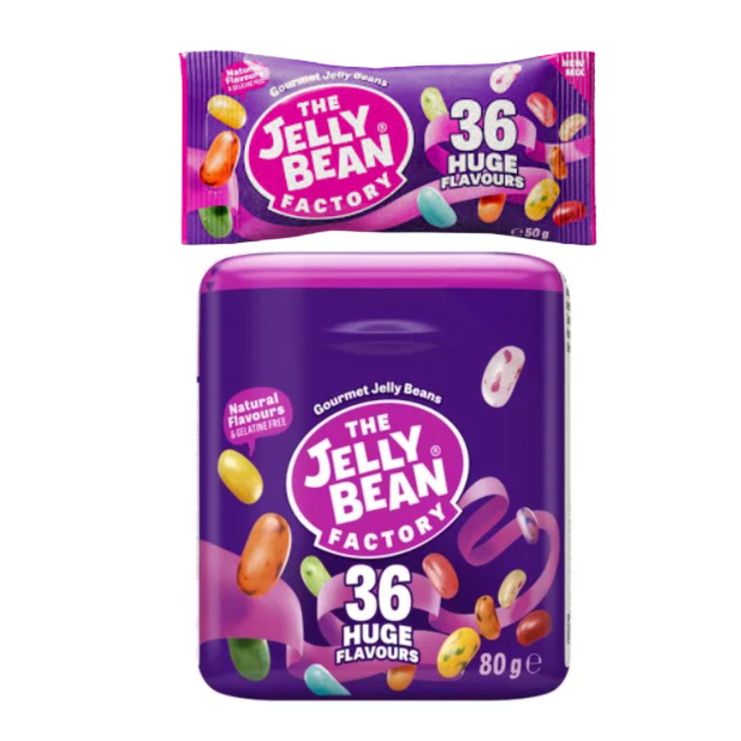CANDIES THE JELLY BEAN FACTORY 36 HUGE FLAVOURS 175 Grams