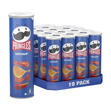 PRINGLES POTATO CHIPS KETCHUP 165GR