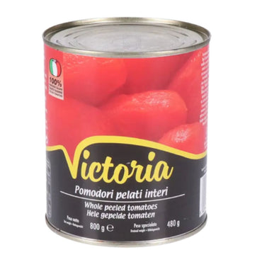 VICTORIA WHOLE PEELED TOMATOES 800GR